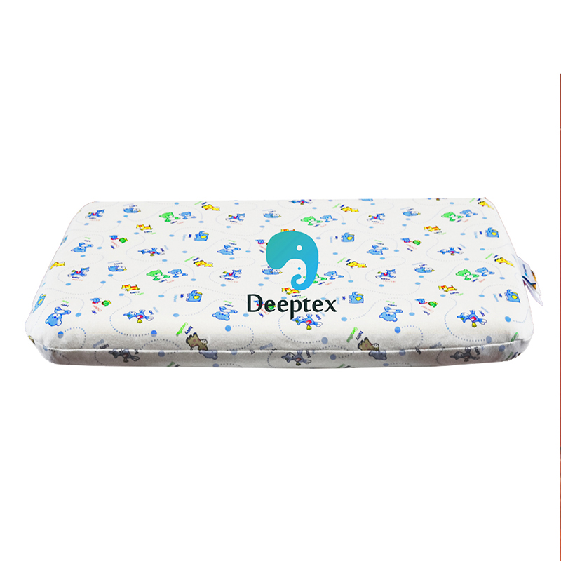 Deeptexdeeptex堤普泰泰国原装进口天然乳胶枕0-15岁孩子儿童平面护颈枕 中枕 5cm 3-8岁孩子用