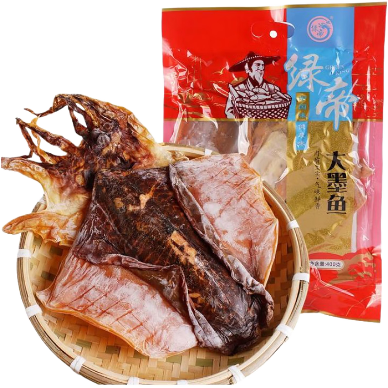 綠帝大墨魚干淡曬東海墨魚干福建特產(chǎn)目魚干海鮮墨魚干貨煲湯400g 400g*1袋