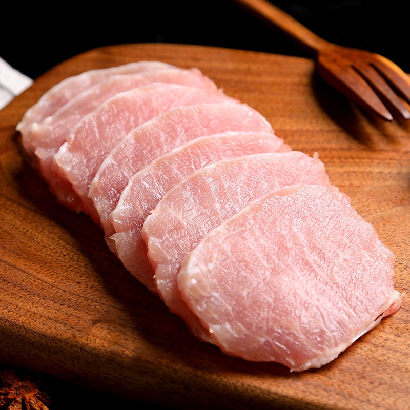 猪领鲜东辽黑猪无骨大排400g新鲜土猪肉大里脊猪排片烧烤火锅食材