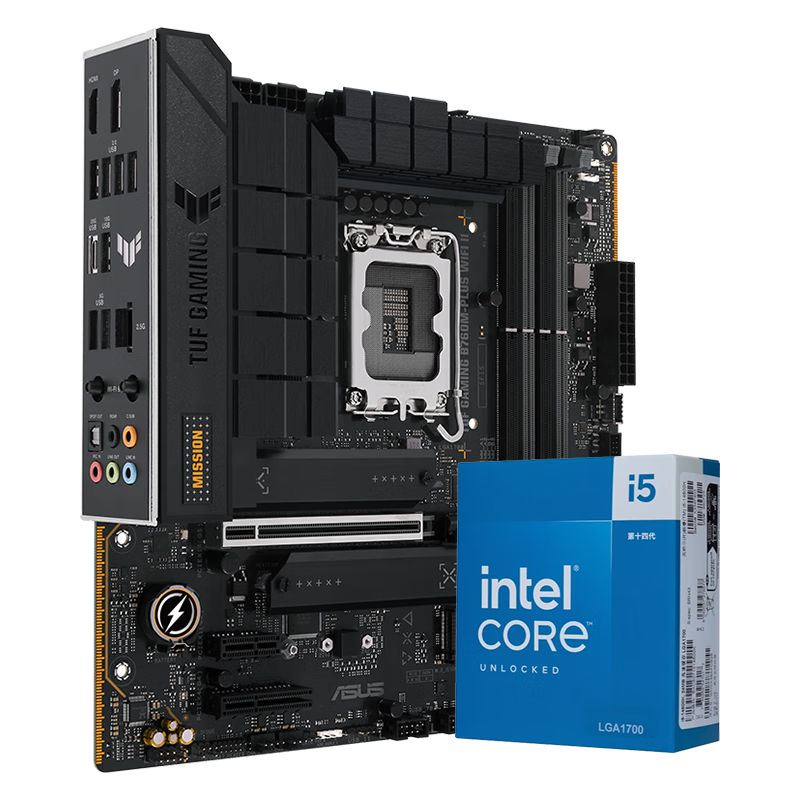 ڲ˶ASUSB760 װ Ӣض13 i5 13490F/13600KF/14400F/14600KF Uװ CPUװ ˶ TUF B760M-PLUS WIFI II i5 14600KF 2304Ԫ()