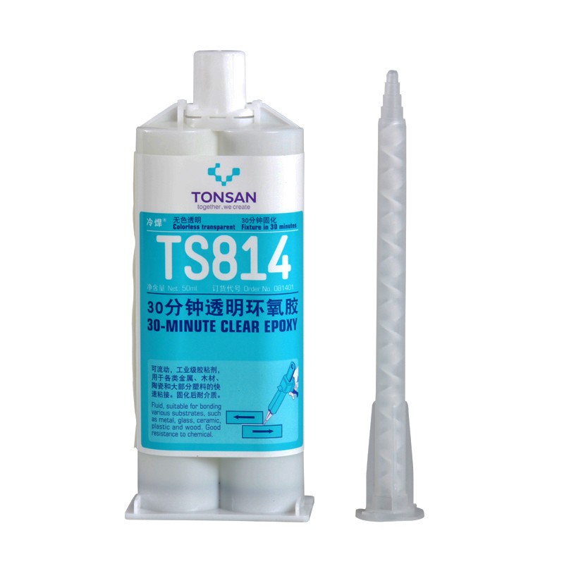 TONSAN TS813 TS814  TS816 环氧结构胶粘接强度高抗剥离 北京天山 TS814 透明  50ml （30分钟初固）