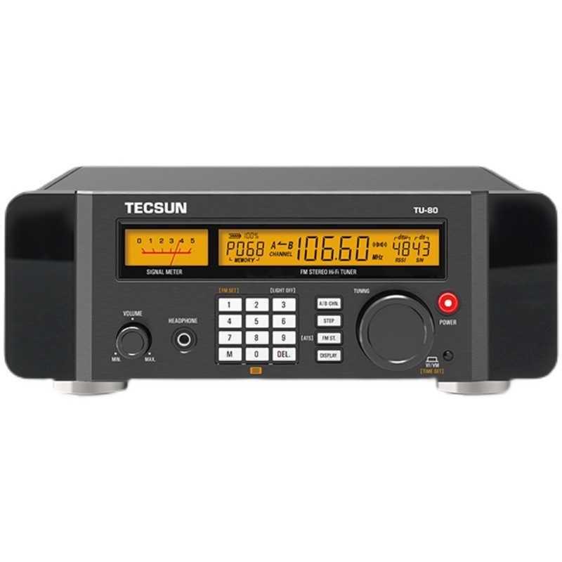 德生（Tecsun） TU-80高保真调频广播调谐器收音机播放器 黑色