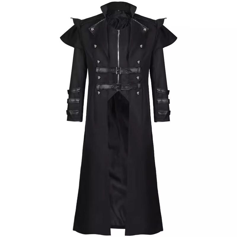 缪百伦  mewbballe哥特式服装中世纪朋克恶魔巫师骑士吸血鬼复古风衣