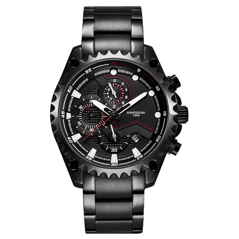 金诗顿 kimsdun热卖金诗顿品牌钢带防水石英表男士时尚多功能运动手表