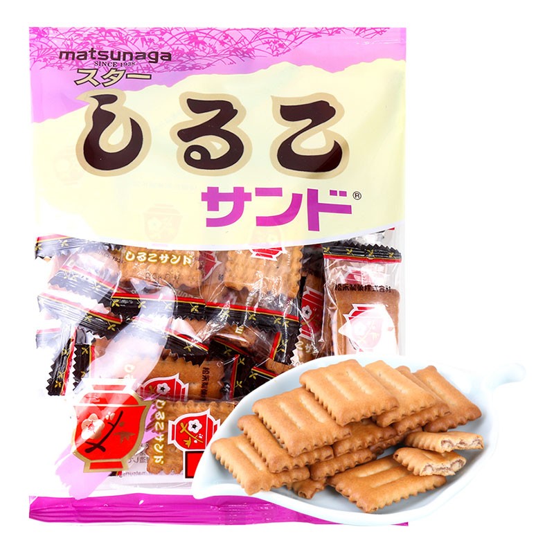 松永日本进口零食松永北海道红豆饼干（小袋）105g独立小包