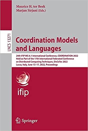 预订 coordination models and languages: 24th ifip wg
