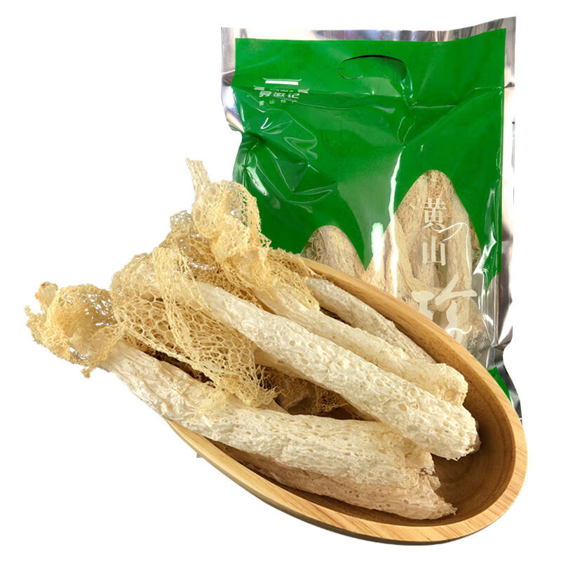禾澹竹荪干货竹笙农家无熏硫天然长裙竹荪菌干新货100克 款式