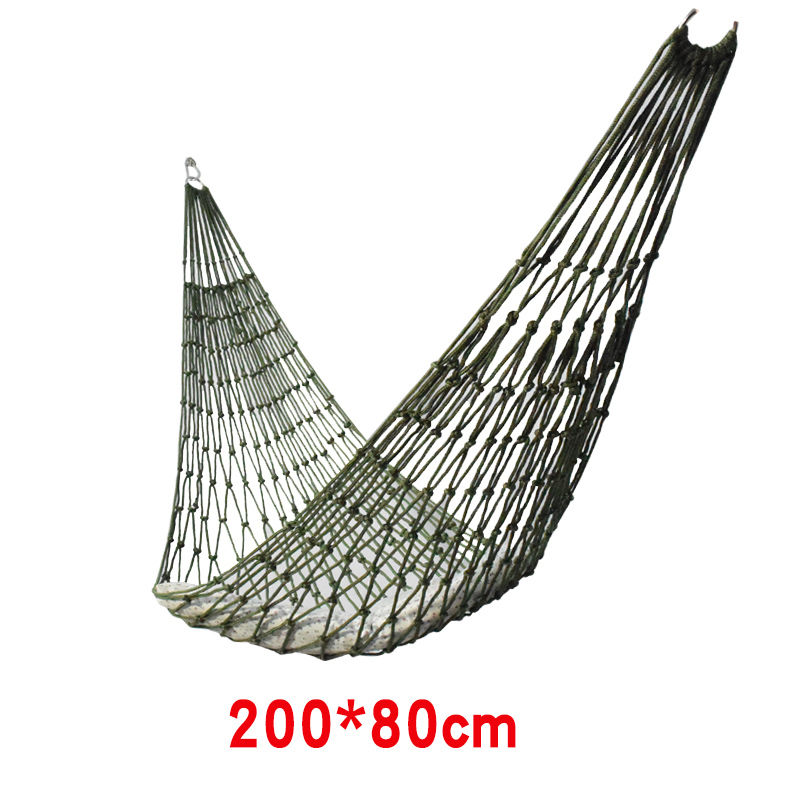 吊床户外成人  吊网床网状吊床户外单双成人室内秋千夏季透气吊a 绿色