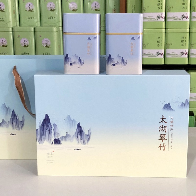 酒滋农 2023新茶无锡源产明前级特太湖翠竹嫩芽绿茶200g礼盒装 过节