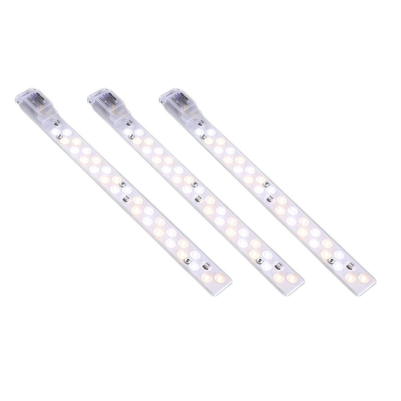 雷士照明（NVC）LED条形灯板 磁铁吸附LED节能灯条 吸顶灯管光源改造灯条 可替换灯板 力荐！【3只装】18瓦三色（可并联）