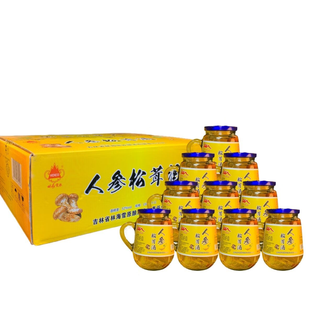 人参松茸酒 人参松茸酒52度150ml一箱12瓶