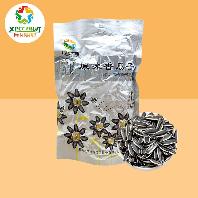 隽颜堂兵团大地原味香瓜子180g网红葵花籽坚果炒货袋装大颗粒特产小