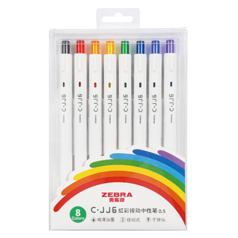 �����ƣ�ZEBRA�� ��ʰ������Ա� C-JJ6 0.5mm�ӵ�ͷ,8ɫ