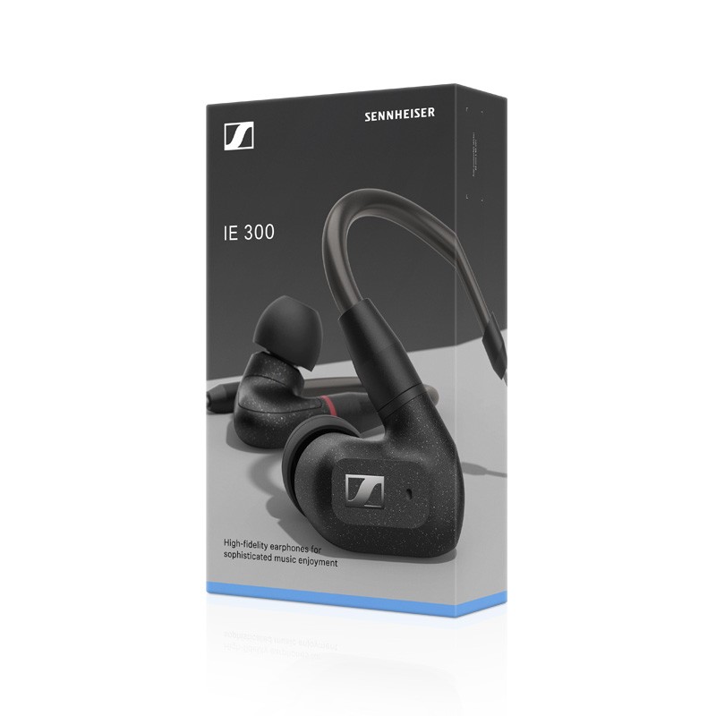 森海塞尔（Sennheiser） IE300高保真HiFi音乐耳机 有线耳挂入耳式耳机  黑色