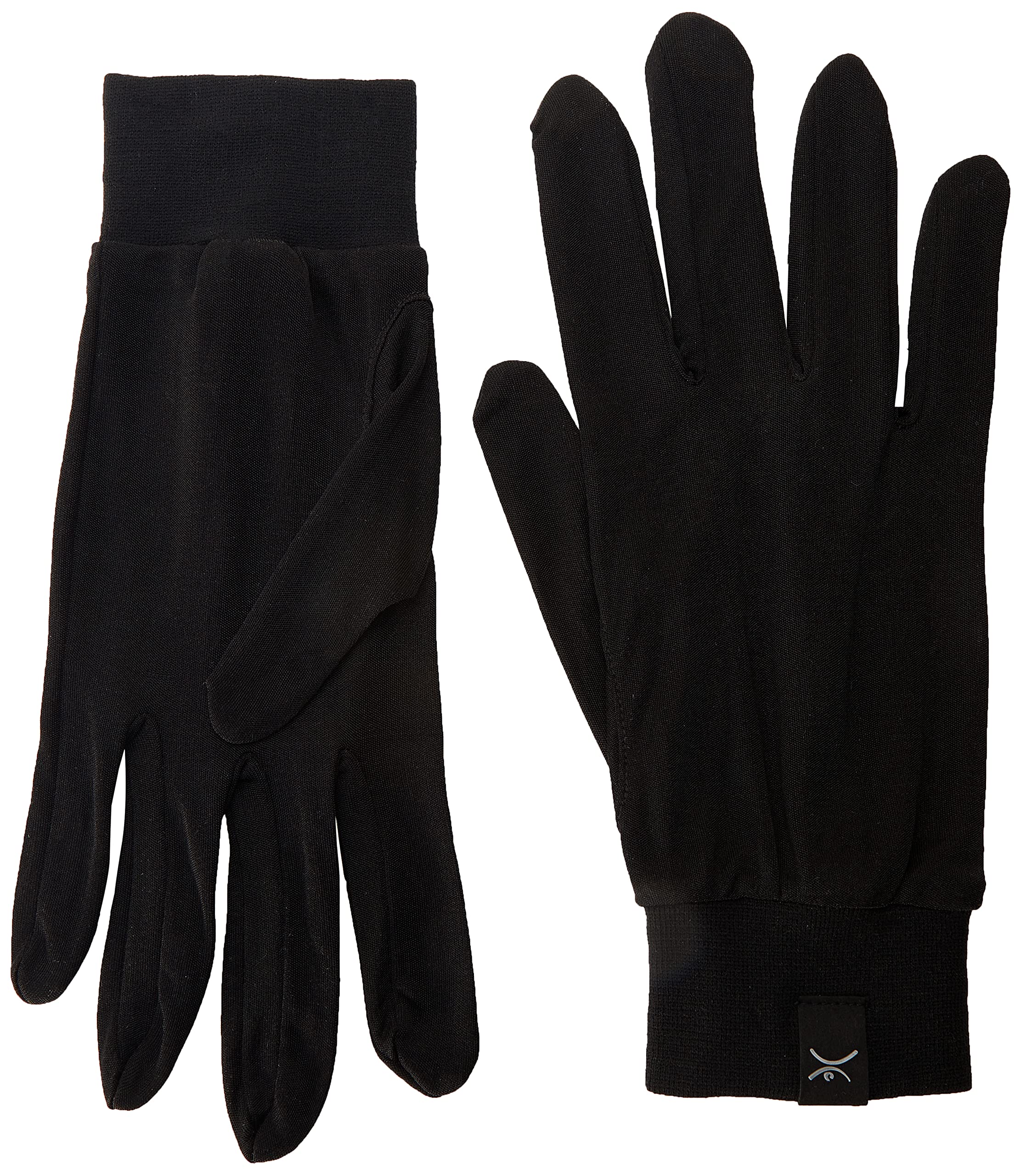terramar adult thermasilk glove liner (black  medium)