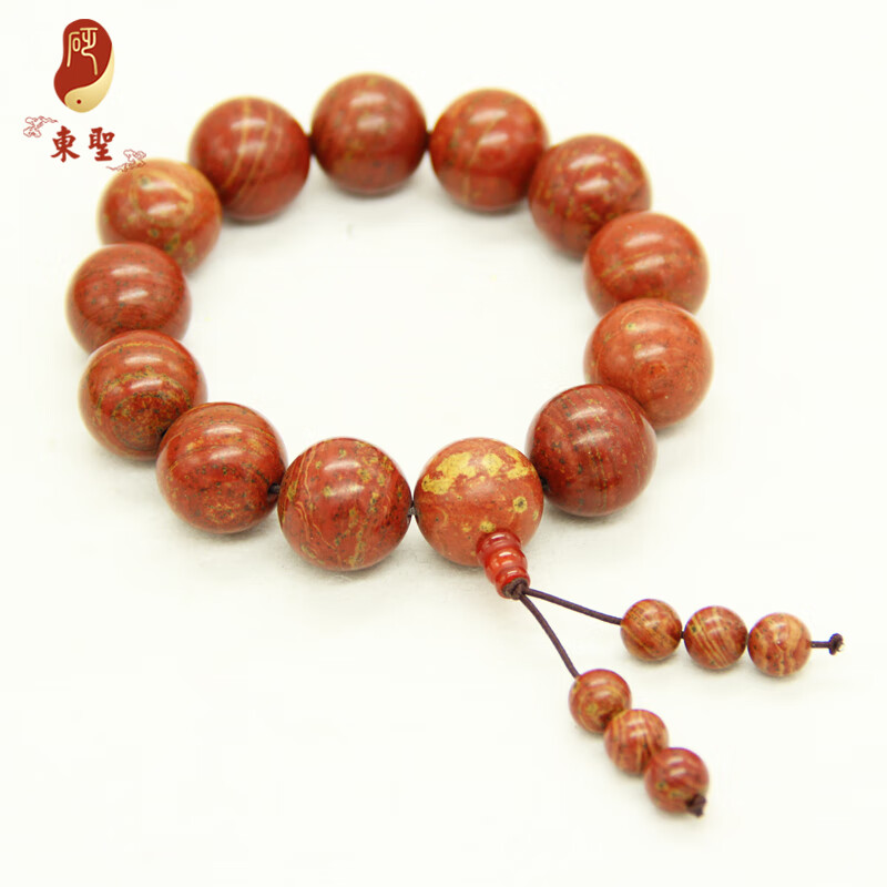 泗砭东圣泗滨砭石手链男女款正宗泗水红砭石佛珠手串疏通经络顺丰特快
