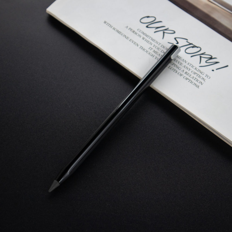 的笔高颜值老不死铅笔深色带橡皮擦旭泽 简约款-黑色-【钨合金笔头】