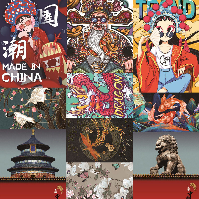 拼图中国古风国潮京剧凤凰200/1000片吉祥仙鹤成年减压年画礼物女 200