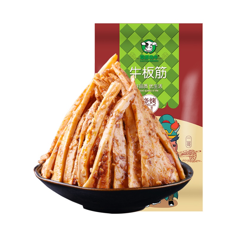 牛板筋辣条小包装内蒙古特产牛肉干肉类零食小吃麻辣香辣味熟食品