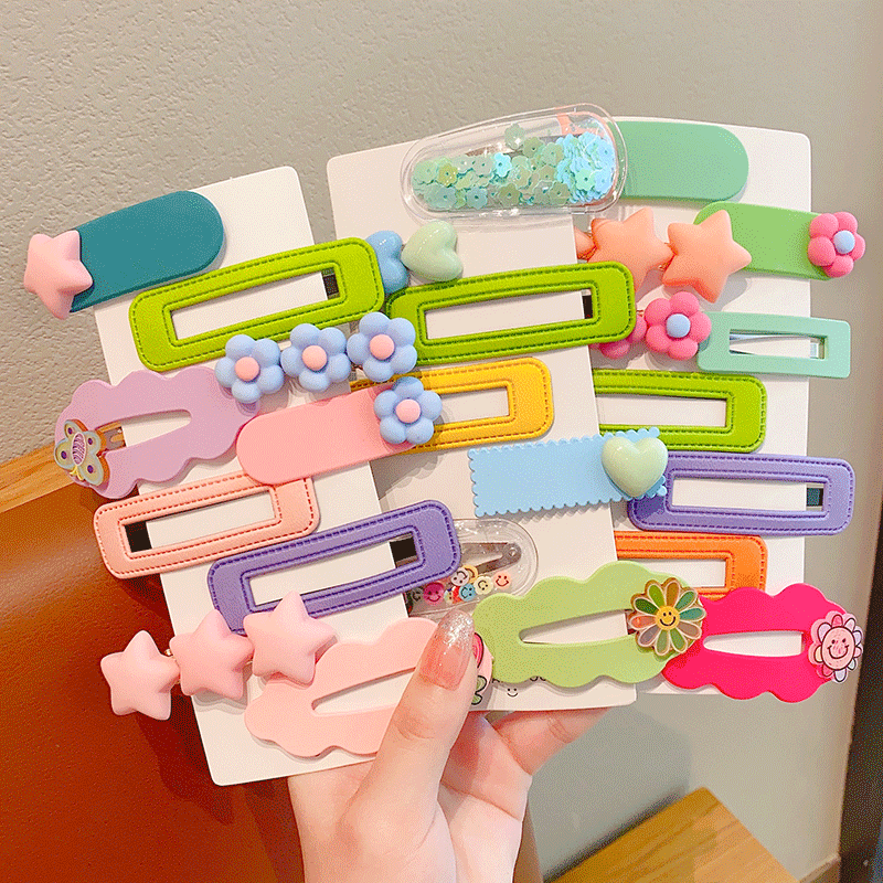 爱流行韩版儿童发夹刘海卡通碎发bb夹女童后脑勺发卡小女孩可爱夹子