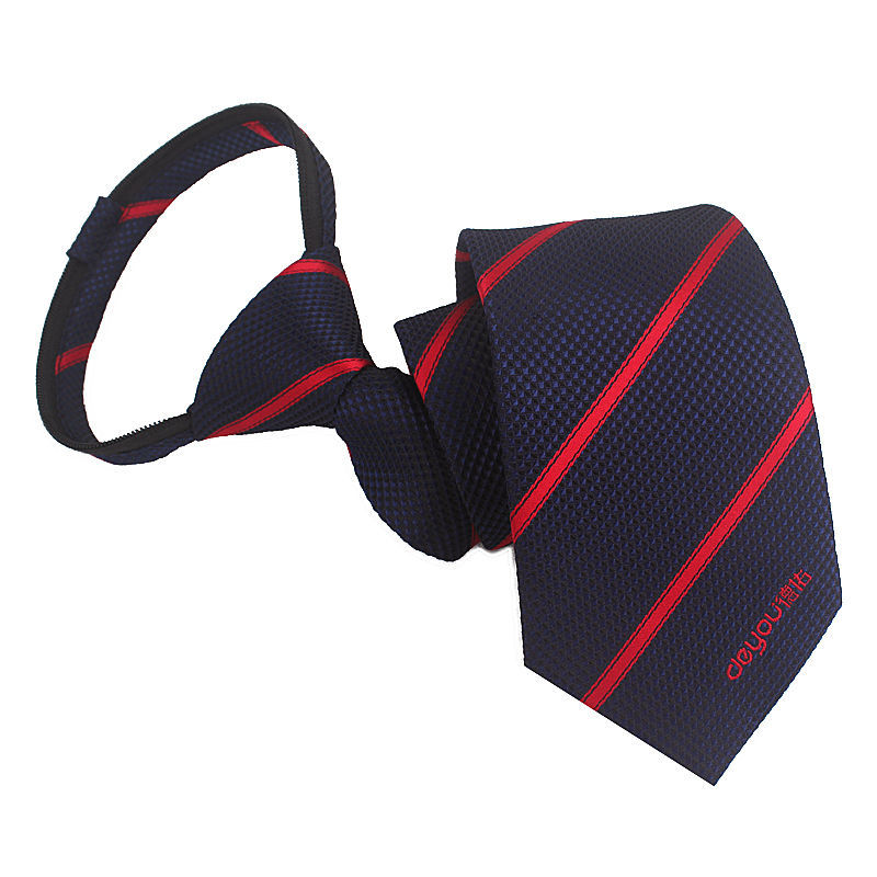 卡若登新品德佑领带德佑地产房产领带经纪人司徽男士女款手打懒人拉链