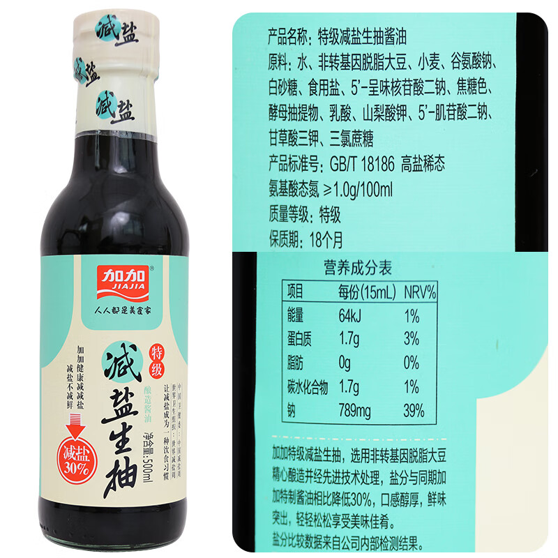 加加减盐特级金标生抽1.