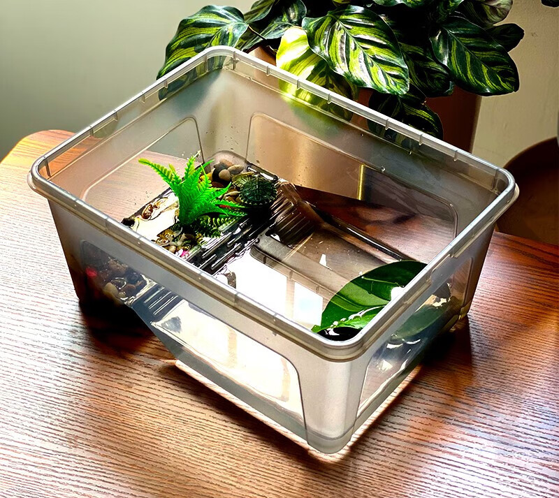 润华年养乌龟的容器乌龟缸别墅小型巴西龟草龟生态饲养箱养乌龟专用缸