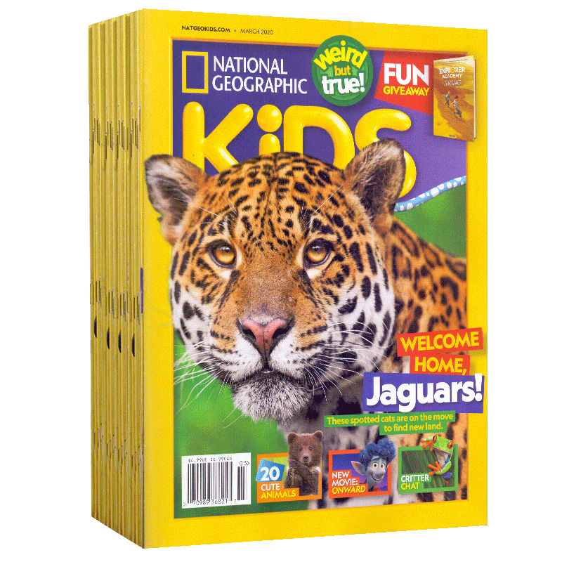 National Geographic Kids 美国国家地理杂志少儿版人文地理2021年儿童英文版阅读期刊 2020年3月刊