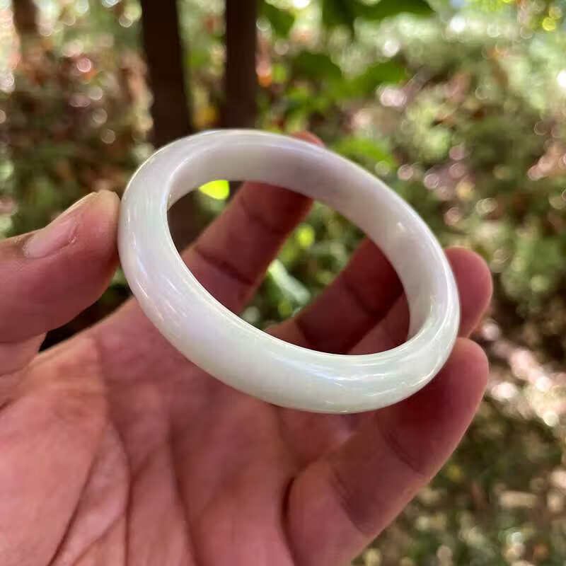 淑丽芙(shulifu)蓝田玉手镯活玉女款蓝绿翠玉带鉴定证书兵马俑华清池