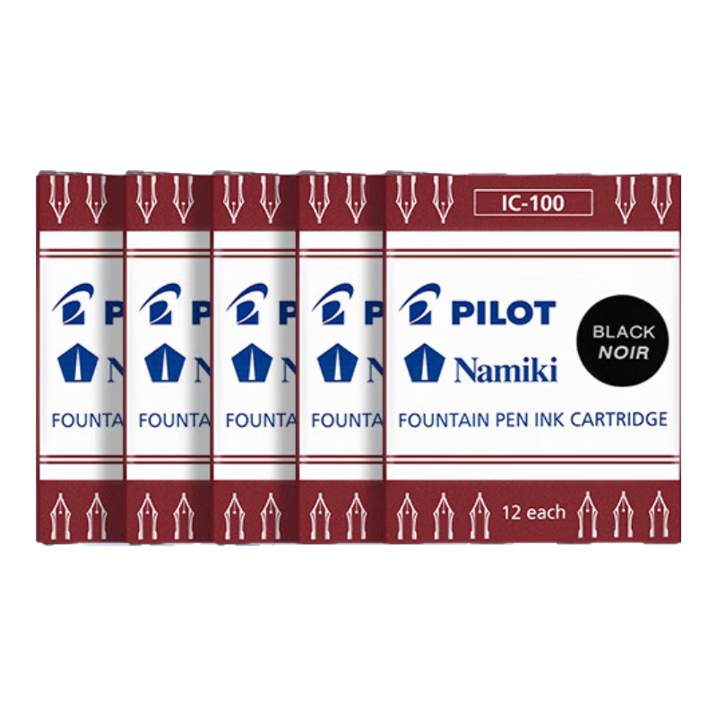 ���֣�PILOT��IC-1000ī�Ҹֱ��÷�̼��īˮСѧ��3-6�꼶�ɻ�ī�� 78G/88G/����50r/Ц�� ��ɫ12֧/�� 5��װ