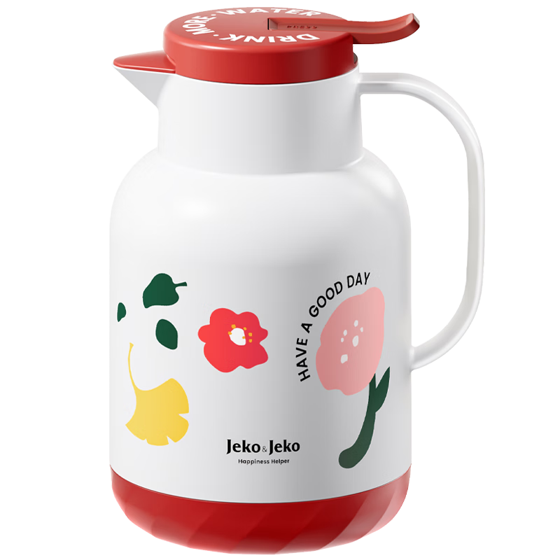 JEKO&JEKO保温壶家用暖水壶热水瓶宿舍学生开水瓶佩立肯 1.3L花间蝶舞