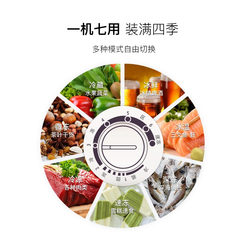 美菱(MELING)141升冰柜冷藏冷冻转换家用低霜冷柜一级能效迷你节能省电BC/BD-141DT单温母婴母乳小冰箱