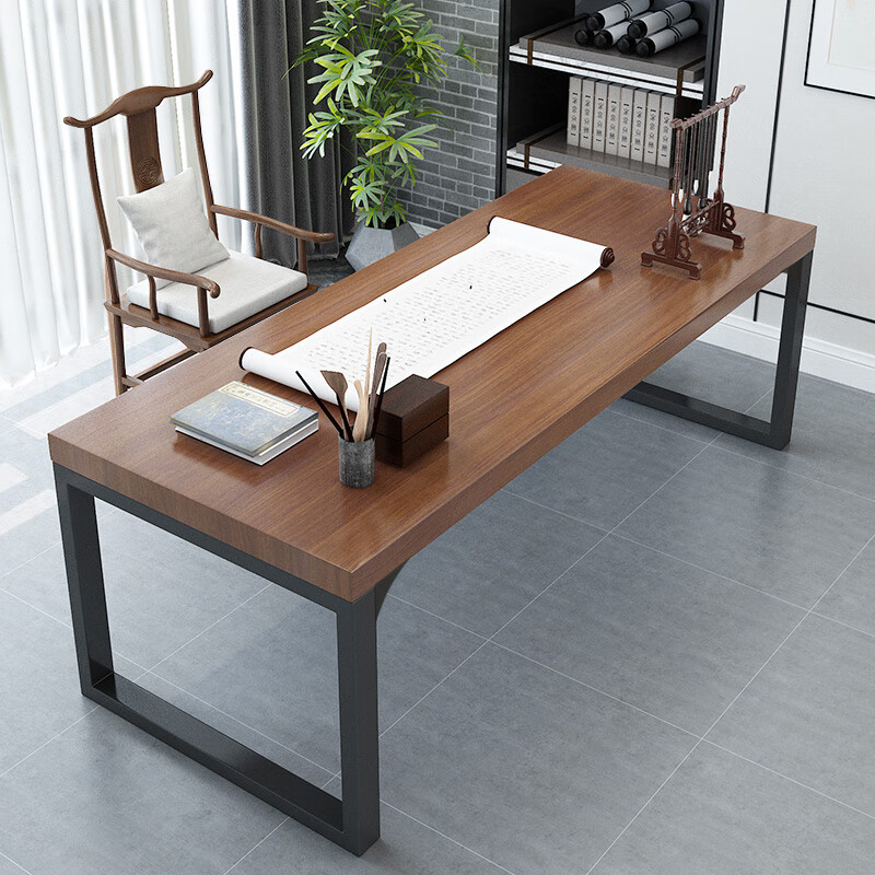 美蒂写毛笔书法书画专用桌家用大板桌客厅大长书桌工作台书房练字桌子