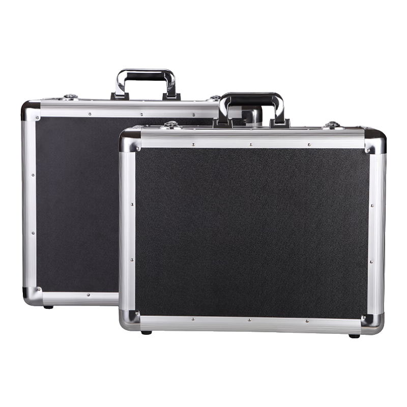 BORY 多功能手提加厚工具收納鋁合金箱 模型儀器設備箱 防震道具箱 小號加棉 52*40*23.5cm