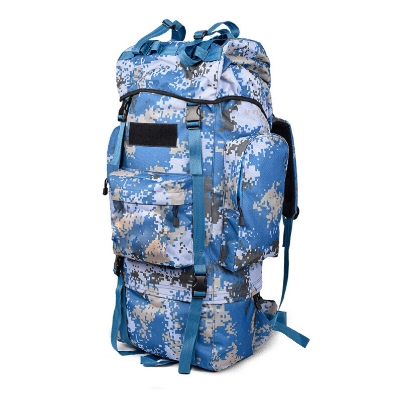 户外战术双肩背囊 大容量迷彩背囊携行具徒步登山战备包迷彩战术背包