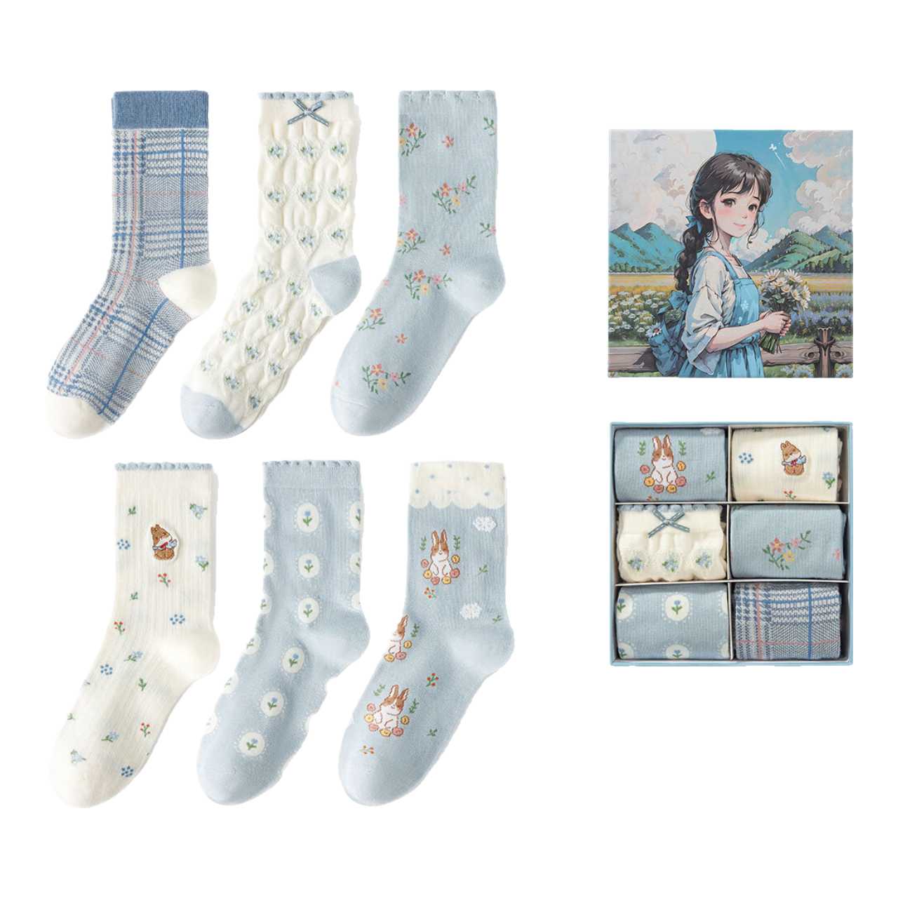 ���ڲ�����caramellaǧ��ǧѰ������Ů��Ͳ��6˫װŮ���ﶬ���ɰ�������� 40.5Ԫ(������)