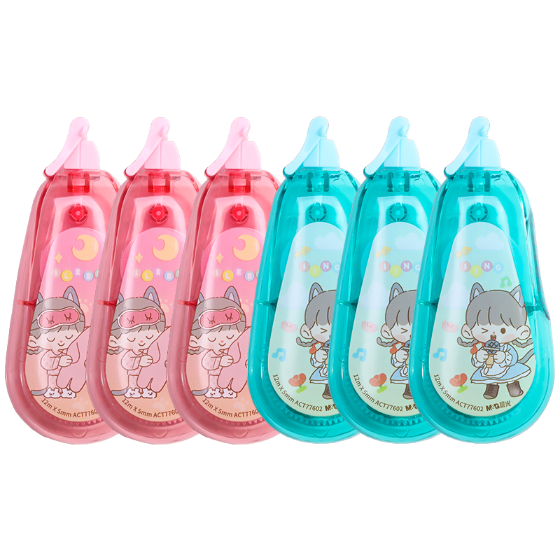 晨光(m&g)修正带 省力型学生修改带元气囡囡修正带小学生用卡通涂改带