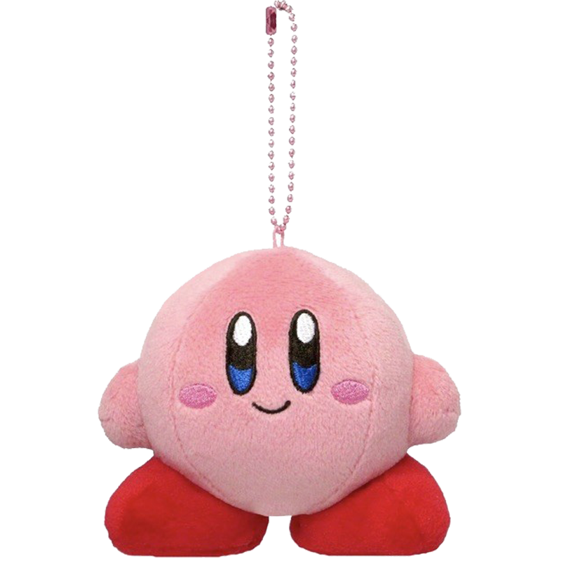 THREE KIDS日本kirby正版星之卡比公仔玩偶娃娃毛絨包包掛件鑰匙扣小掛飾 9cm （b款） 星之卡比
