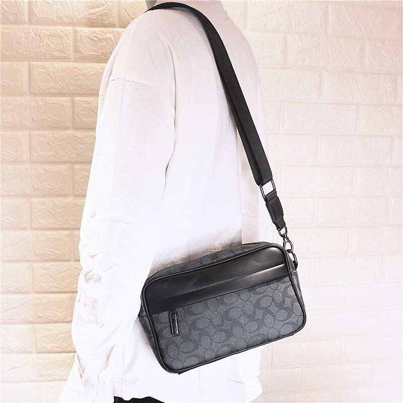 boypole单肩包韩版潮新款格子时尚拼接斜挎包男女休闲简约小挂包手机