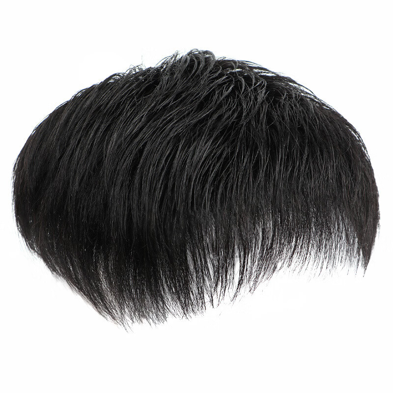 宸芃假发男短发韩版帅气真发寸头男士假发隐形无痕男假发补头顶补发片