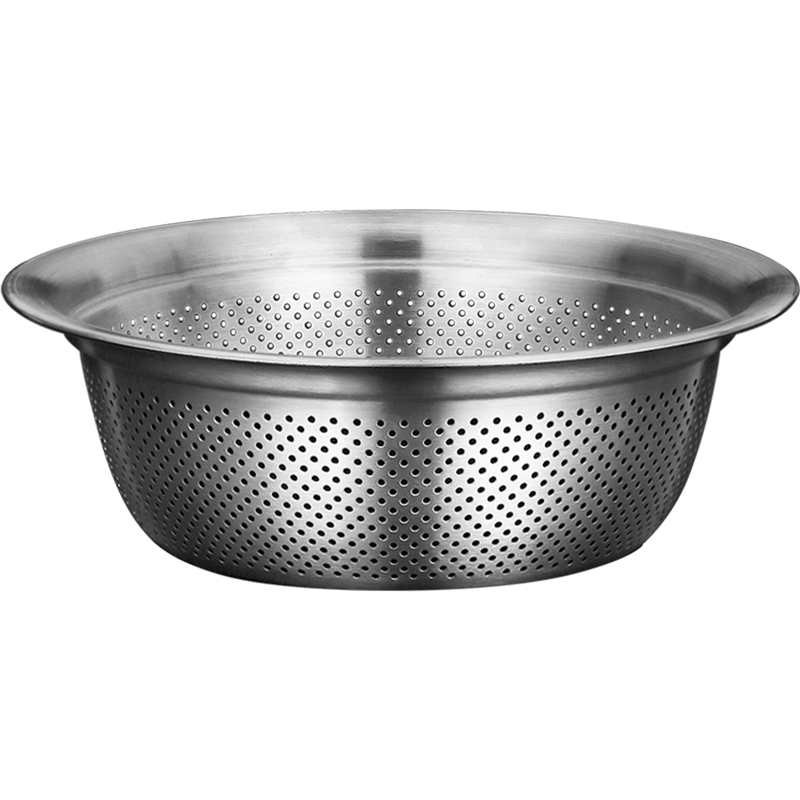 维艾（Newair）304不锈钢洗菜盆沥水篮洗米筛淘米盆厨房X器水果篮 家用沥水漏盆32CM100020040328