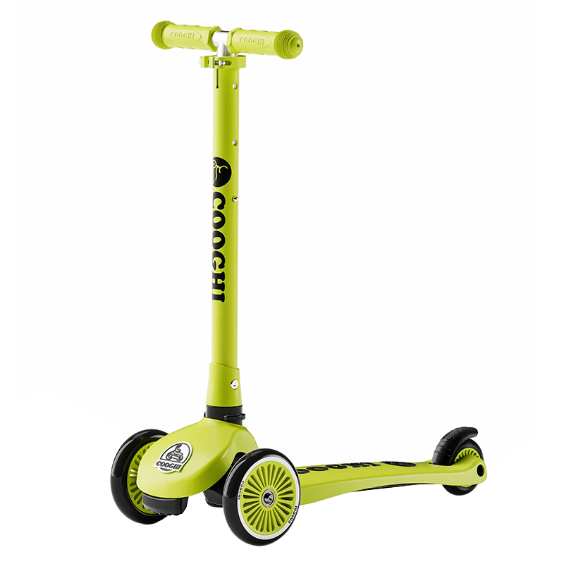 酷骑(cooghi)儿童滑板车3-10岁大童便携滑滑车闪光轮可折叠小孩踏板车