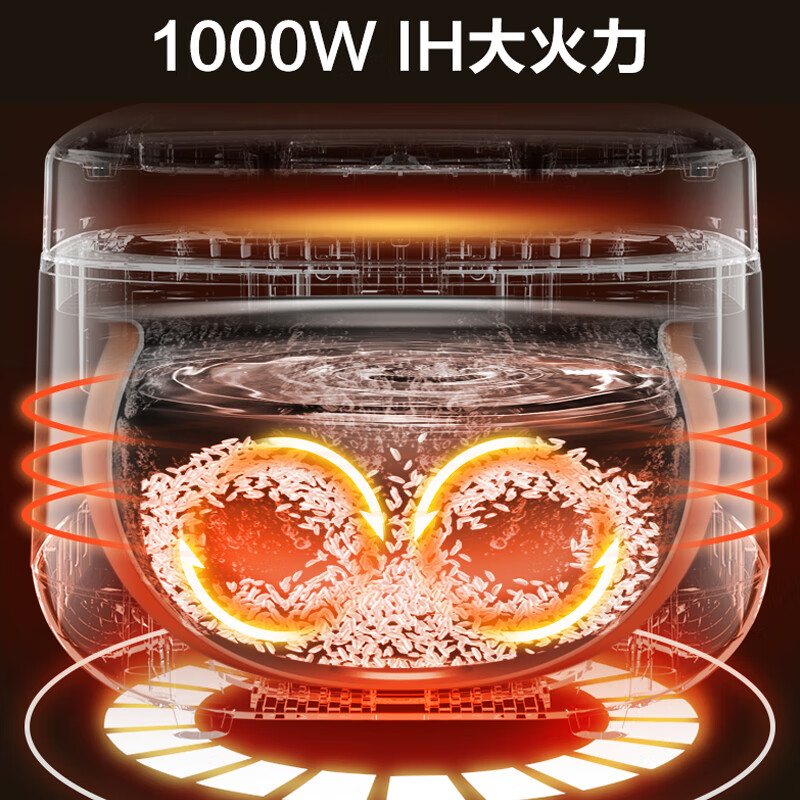 苏泊尔（SUPOR）电饭煲电饭锅家用小型2-3人球釜IH电磁加热 多功能智能预约柴火饭杂粮饭快煮饭 商场专柜同款 线下款 IH球釜 3L