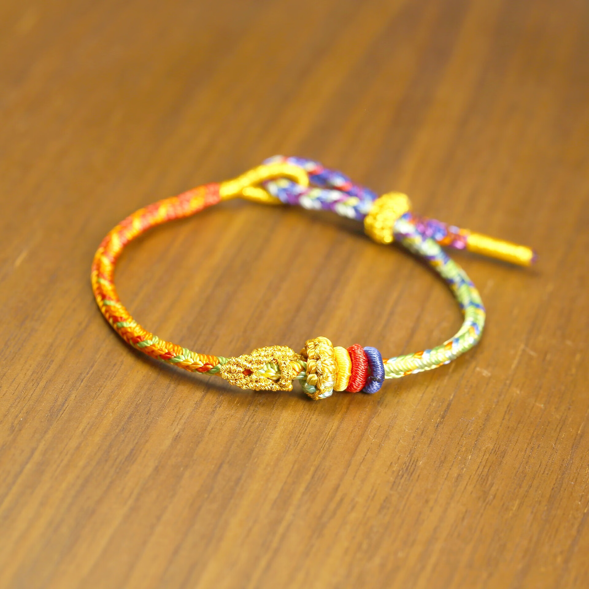 韩裴内思佛莲结莲花结手绳手工编织国潮手链节日礼物好运礼物可穿饰品