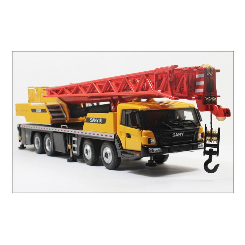 吊车起重机大型sany三一1:43 stc500轮胎式50吨级汽车工程车模型