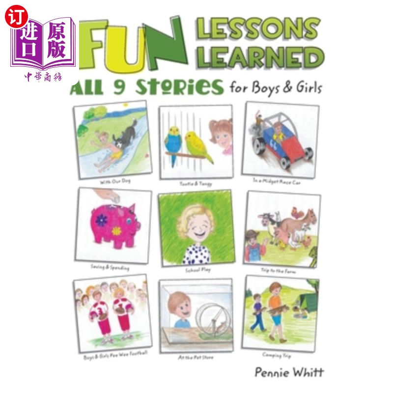 海外直订fun lessons learned: all 9 stories for boys & girls 有趣