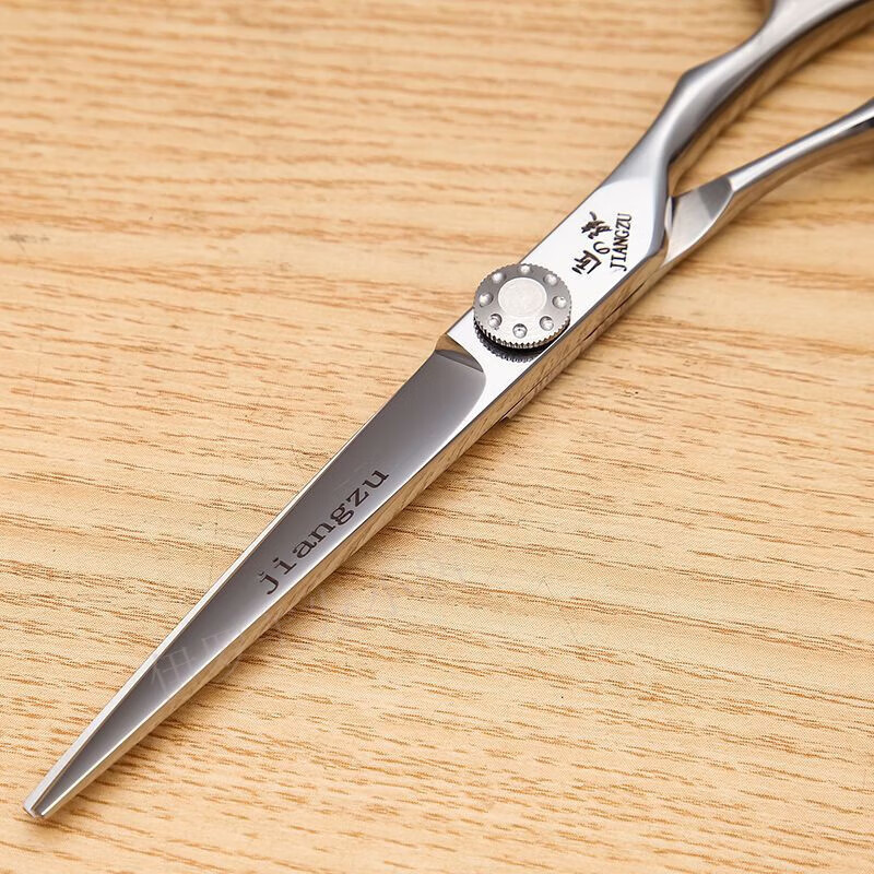 鋼夫理发店理发剪刀日本进口美发剪刀专用无痕翘刀胖胖左右手通用鹿齿