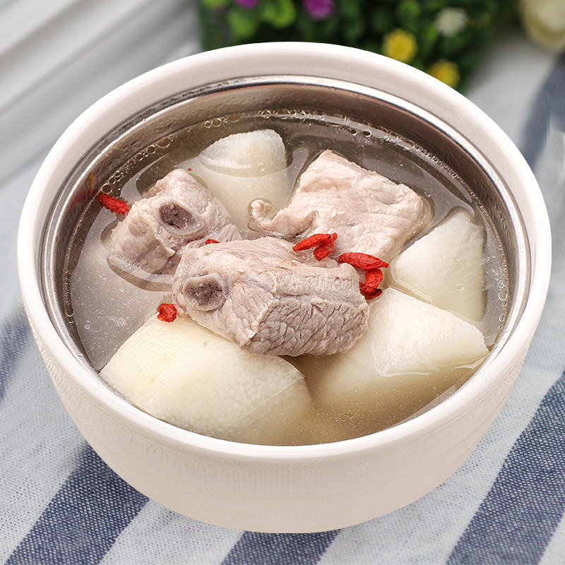 新美香 淮山枸杞排骨汤350g*10袋方便速食汤商用外卖冷冻料理包加热
