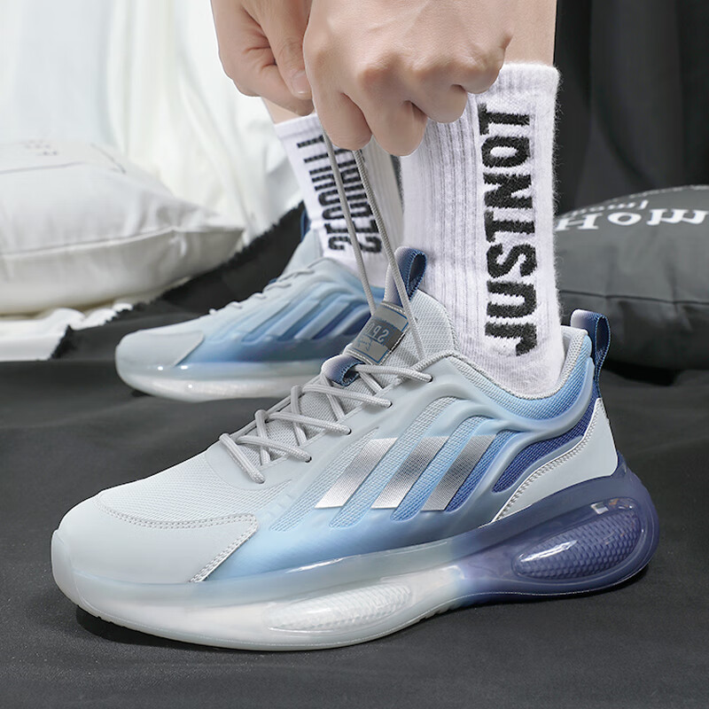 hzcl361官方莆田男鞋爆米花软底渐变色青少年学生秋季透气薄款nike