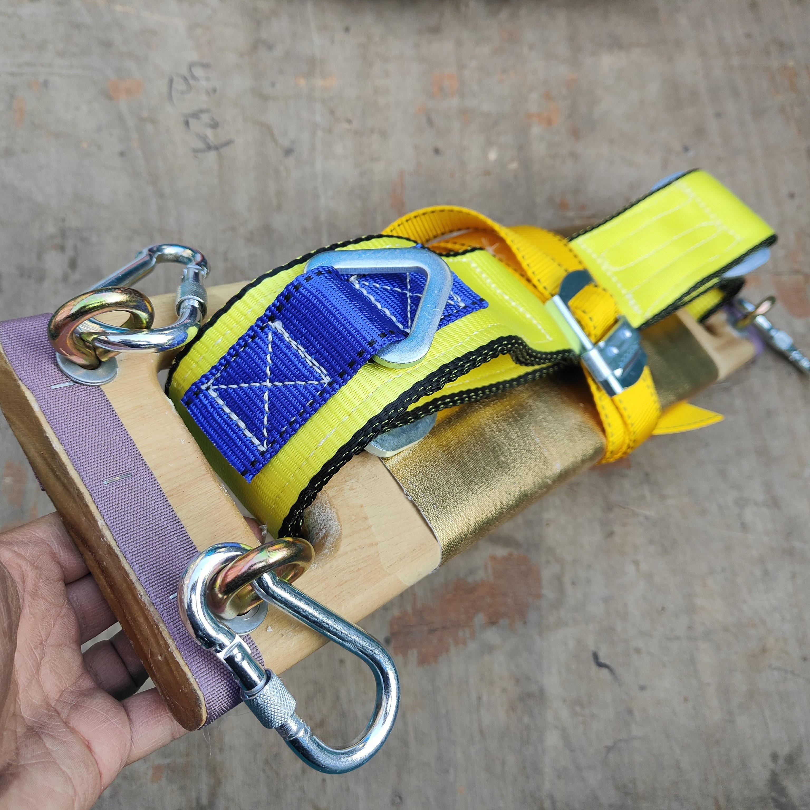 清洗专用加长滑板蜘蛛人防坠落座板加厚适配 此链接坐板 20的u型扣 请